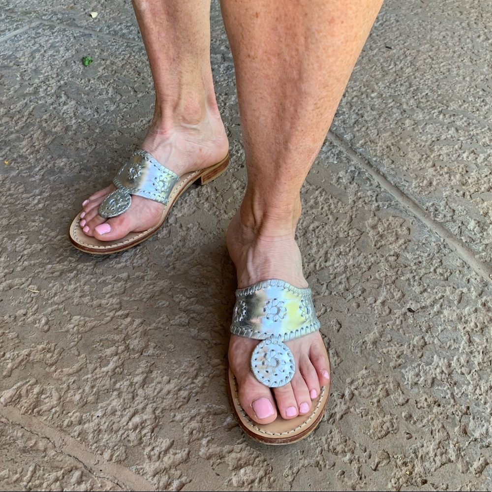 Silver Jack Rodgers sandals